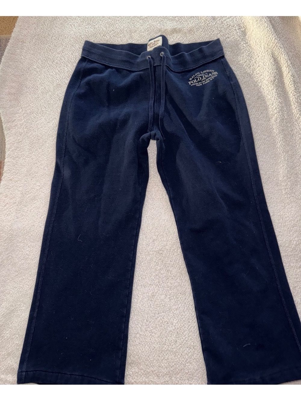 Ralph Lauren Polo Jeans Co. Navy Blue Sweatpants Size XL Y2K